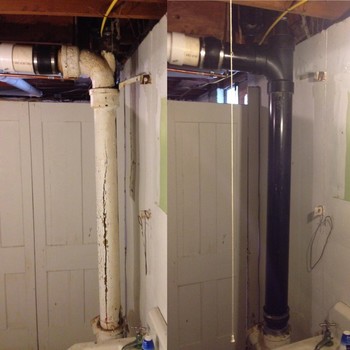 Before and After Pipe Replacement in Harrisonville, MO